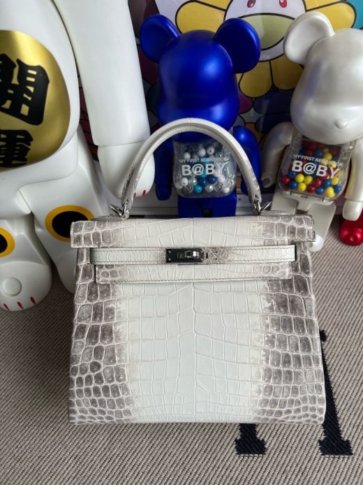 Hermes Mini Kelly II Bag ck31 Miel Shiny Alligator GHW